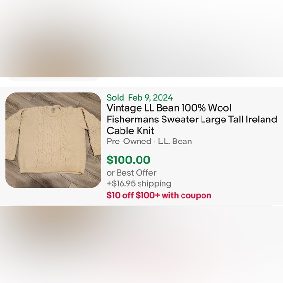 VINTAGE… ORVIS WOOL FISHERMAN XL - Picture 16 of 16